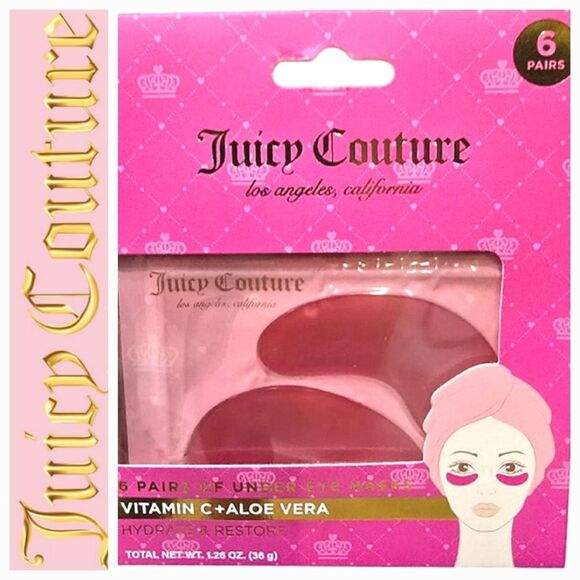 Juicy Couture 6-PR Hydrate & Restore Under Eye Masks - Picture 1 of 4